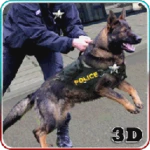 town police dog chase crime 3d android application logo